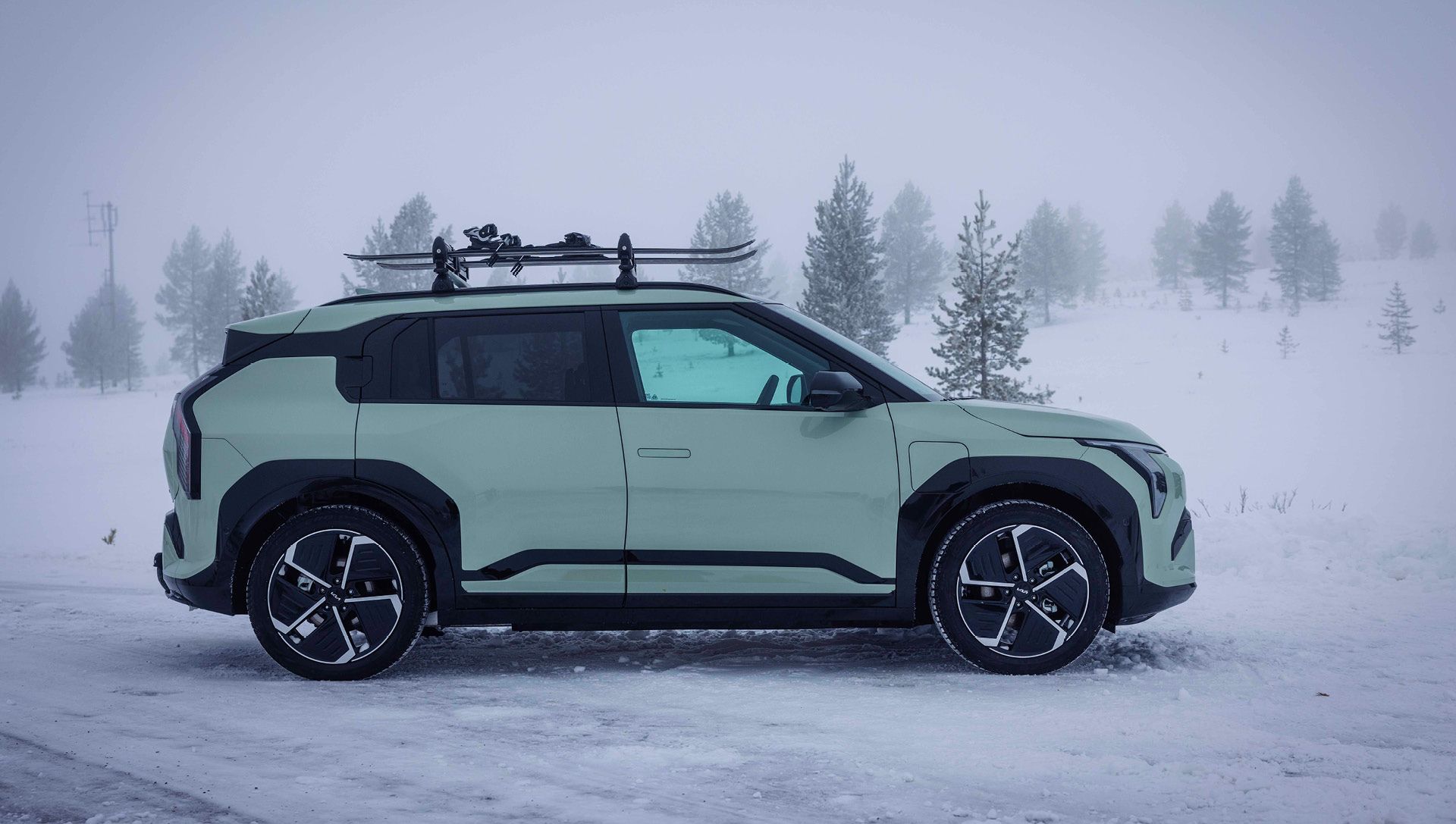 Kia Niro EV sidoprofil – aerodynamisk elektrisk crossover