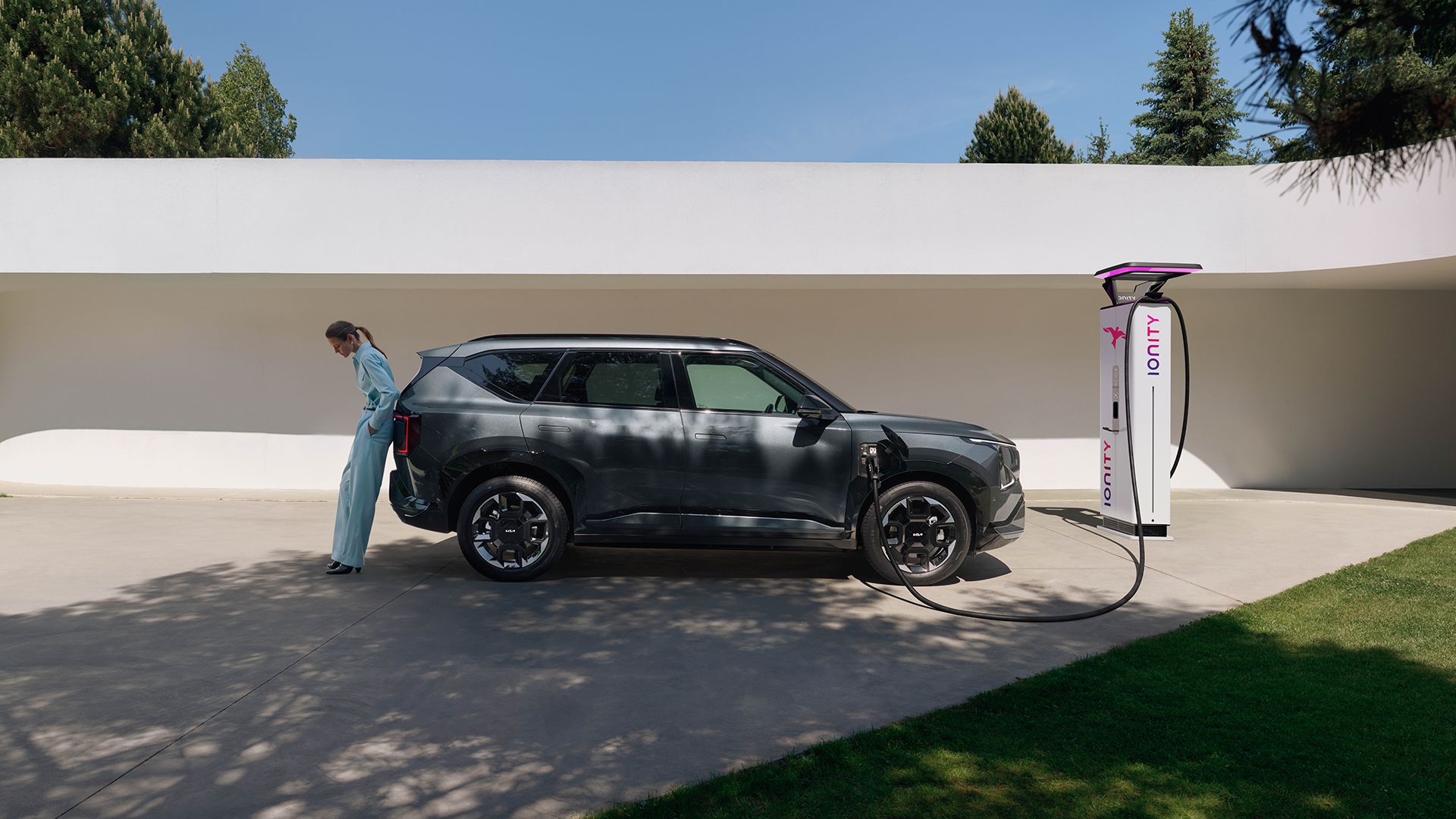 Kia EV5 800V snabbladdning och hemmaladdning